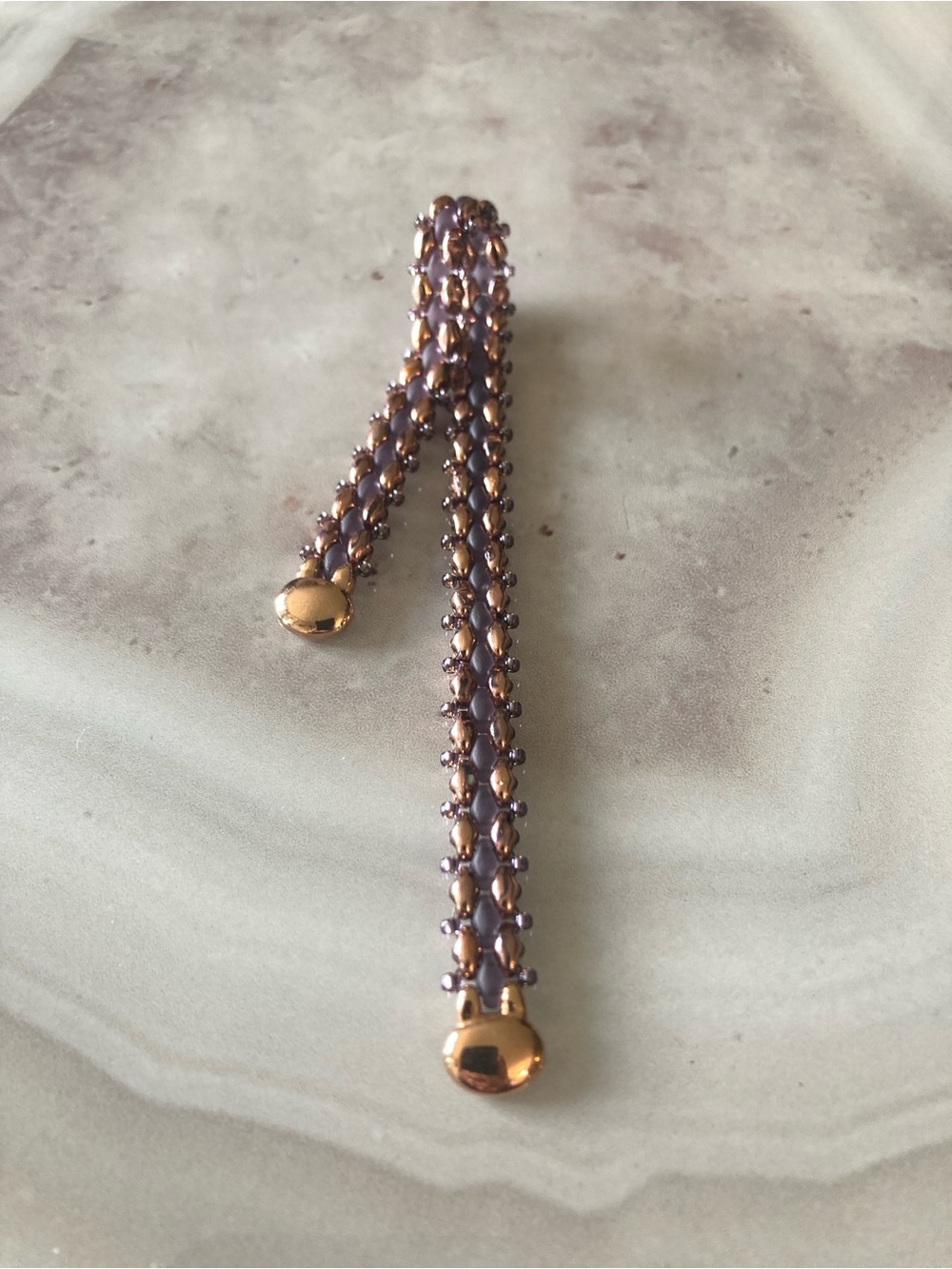 ✨Dainty Tanzanite Rose Beaded Bracelet✨